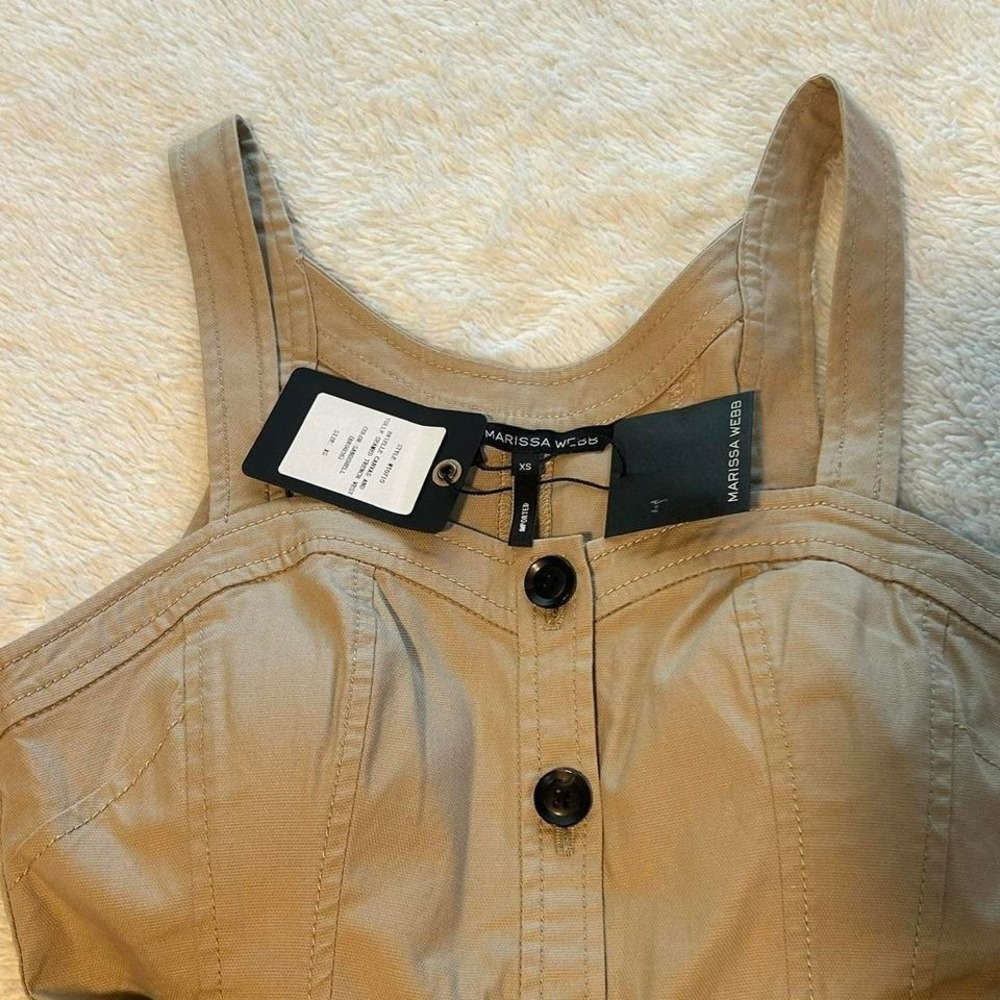Marissa Webb cotton button up babydoll blouse size XS - Picture 5 of 8